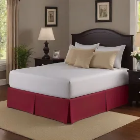 15 Inch Drop Bed Skirt Burgundy 1000TC Egyptian Cotton 1-PC
