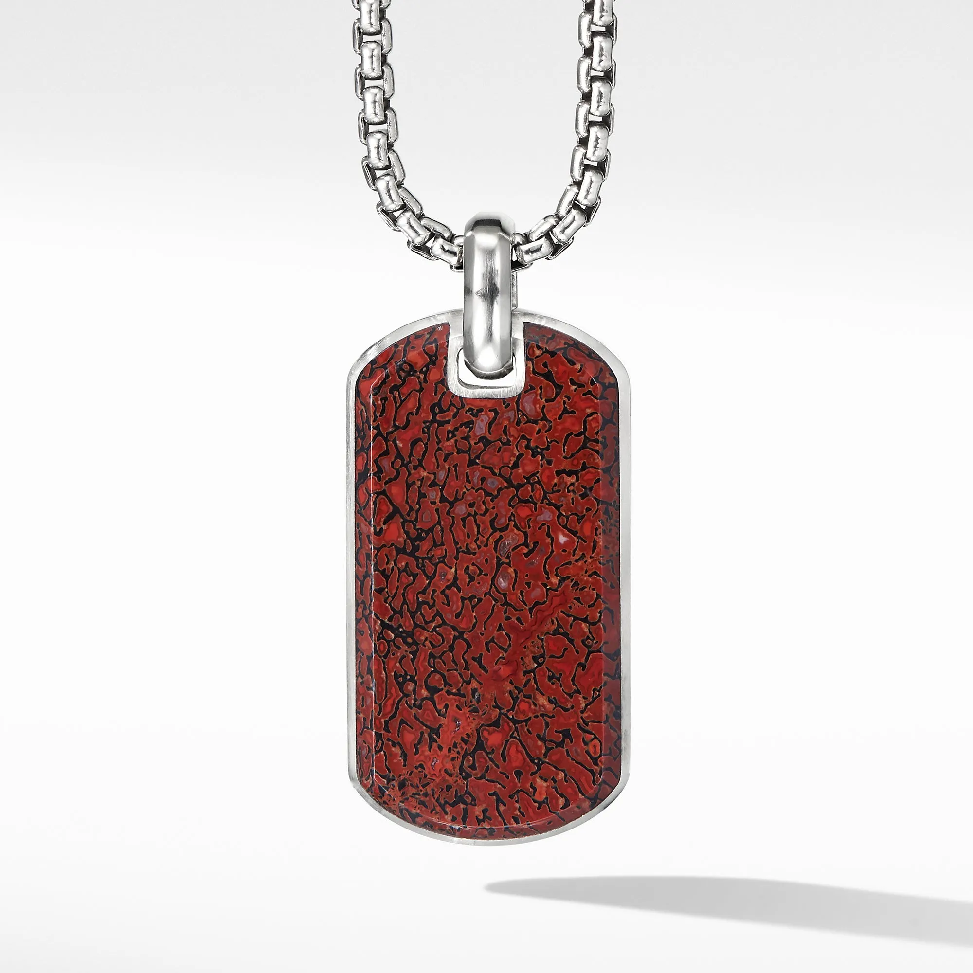 Men's Streamline Tag with Red Agate