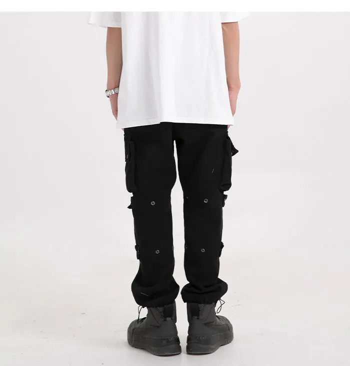 Oversize Cargo Joggers in Black