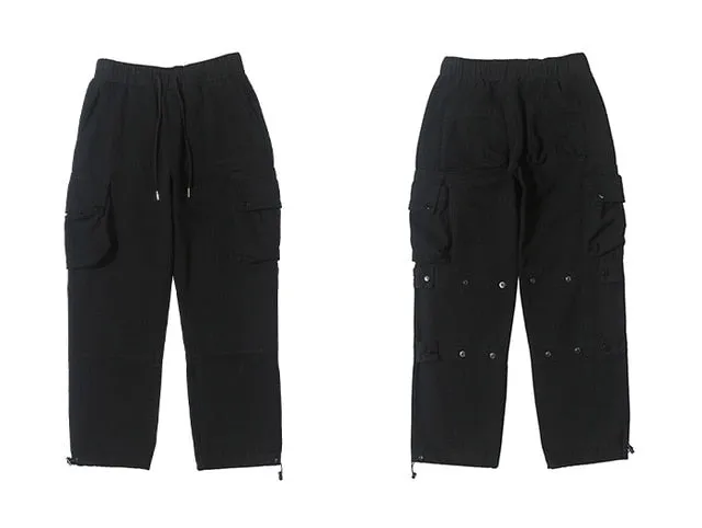 Oversize Cargo Joggers in Black