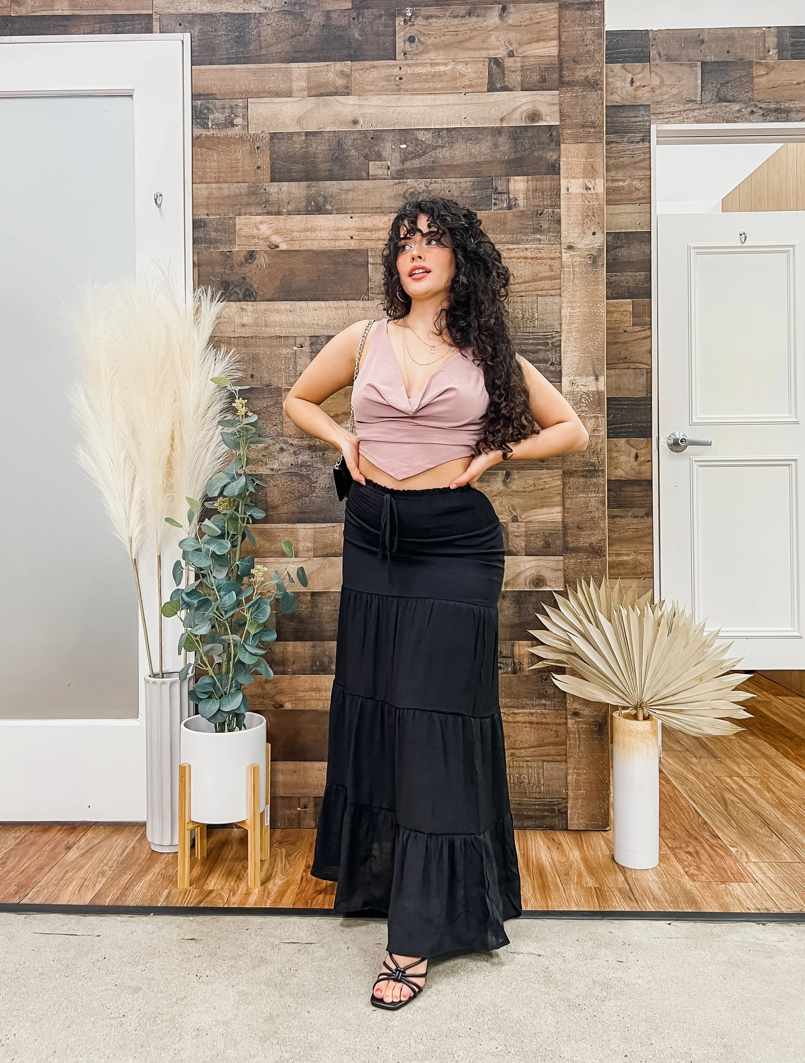 Paloma Smocked Waist Skirt