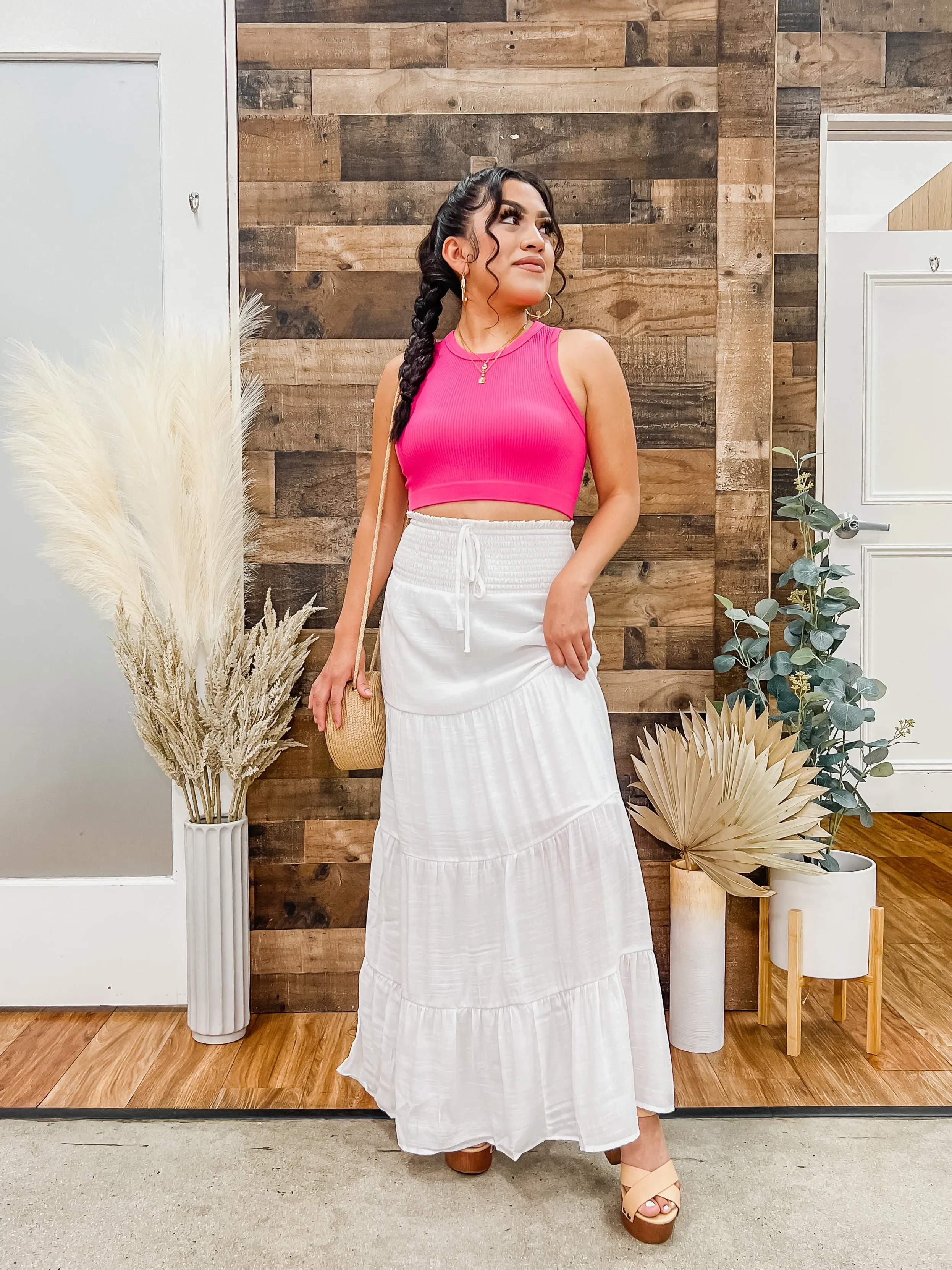 Paloma Smocked Waist Skirt