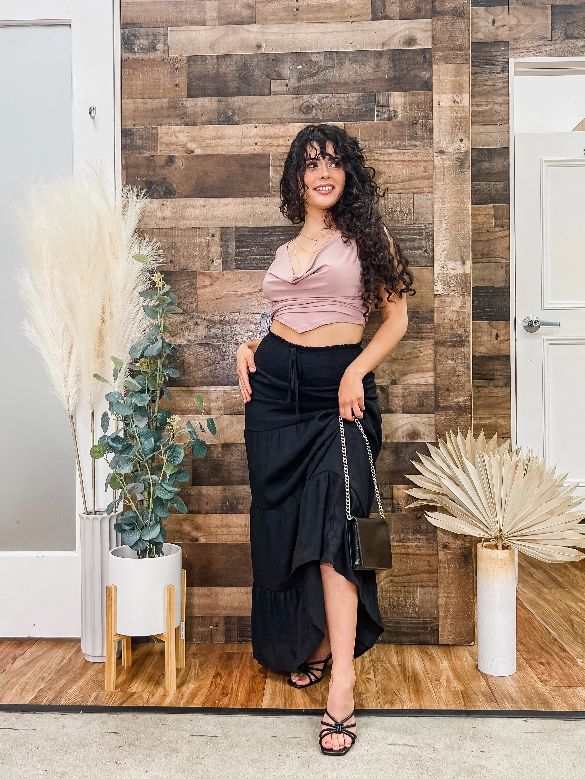 Paloma Smocked Waist Skirt