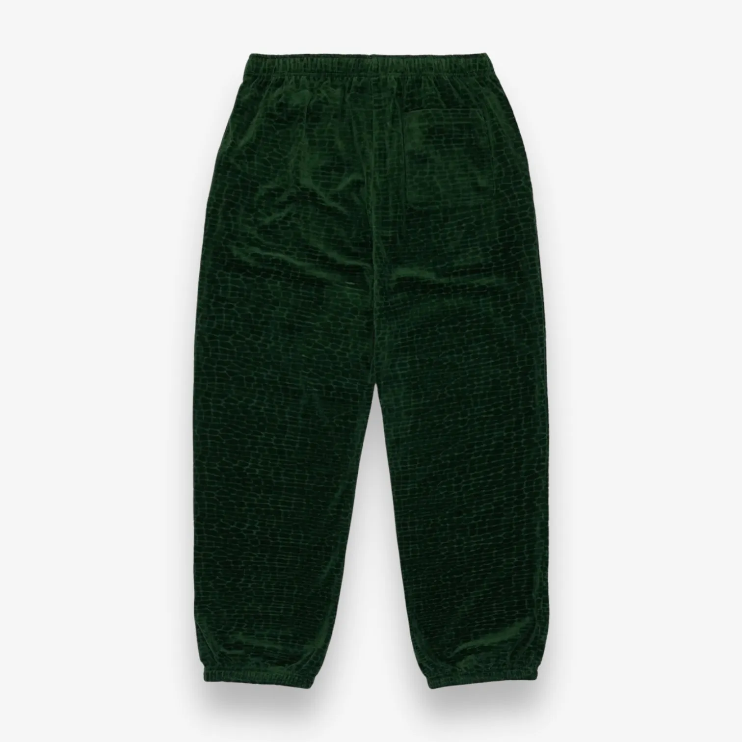 Sinclair Croc Velour Track Pants Green